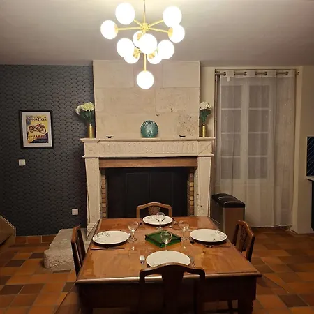בית נופש La Glycine, Maison Au Calme Avec Jardin, Fibre Wi-fi, 20 Min Des Plages, Parking Prive